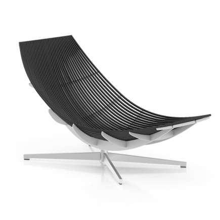 Black Modern Lounge Chair