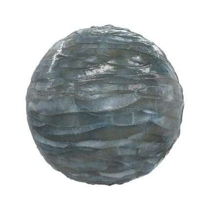 Blue Shiny Rock PBR Texture